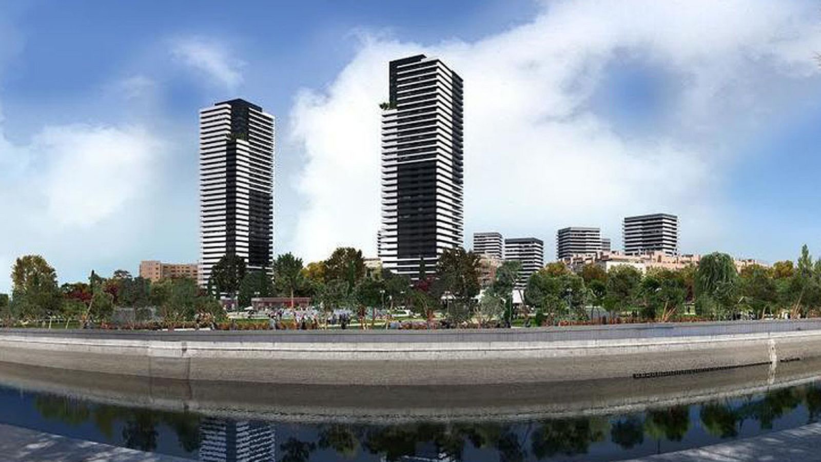Recreación de cómo quedaría la zona del Vicente Calderón