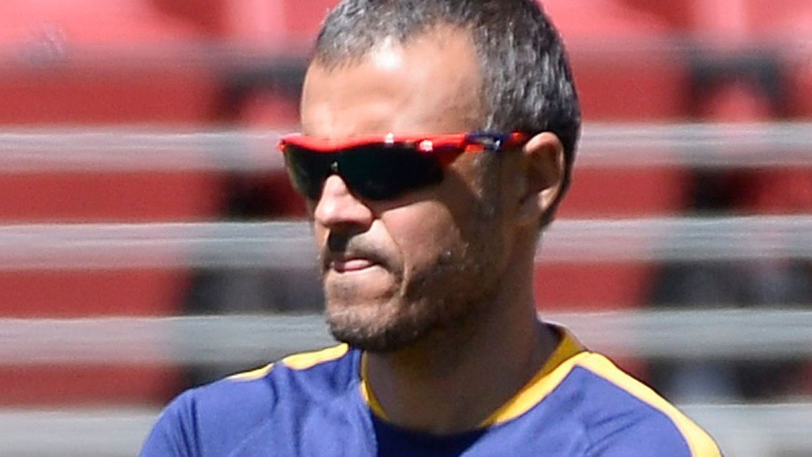 El entrenador del FC Barcelona, Luis Enrique Martínez, en el estado de Santa Clara, California