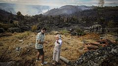 Queda controlado el incendio de Palmés, a las afueras de Orense