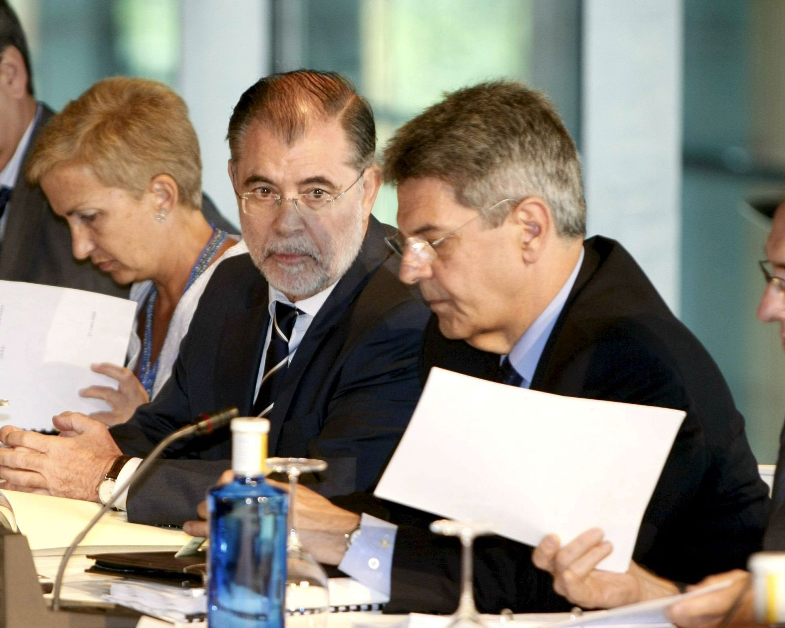 El ministro de Justicia, Mariano Fernández Bermejo, y el secretario de Estado de Justicia, Julio Pérez