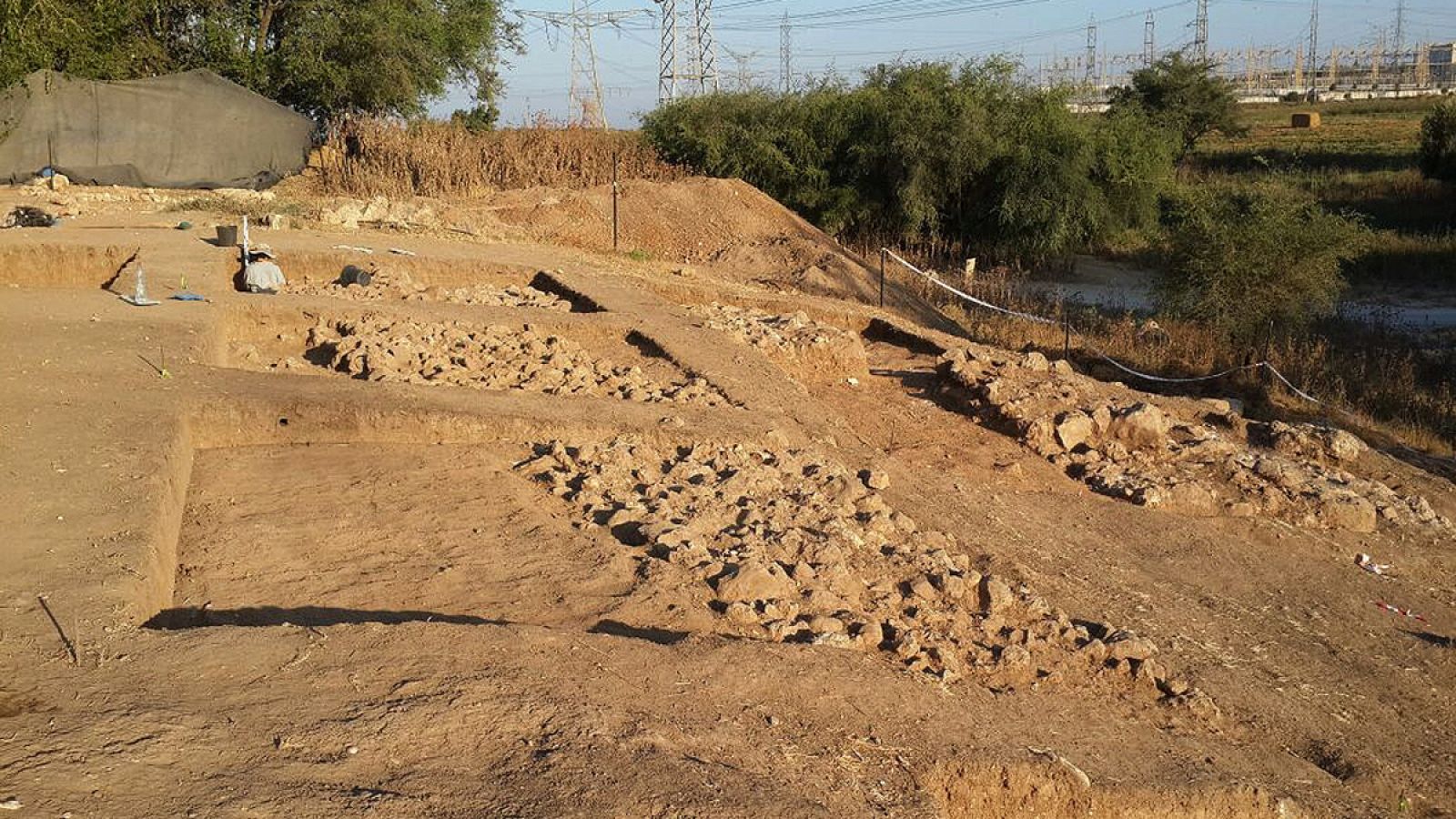 La puerta de entrada a la ciudad de Goliat, hallada en el yacimiento de Tel Zalfit