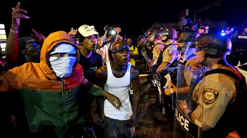 Disparos en la conmemoración del asesinato de Michael Brown en la localidad estadounidense de Ferguson 