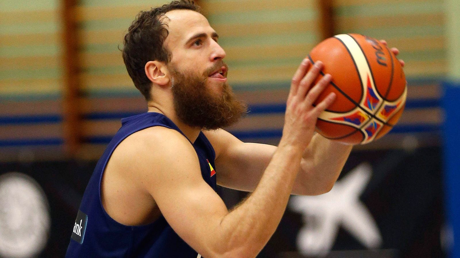 Sergio Rodríguez, con la selección