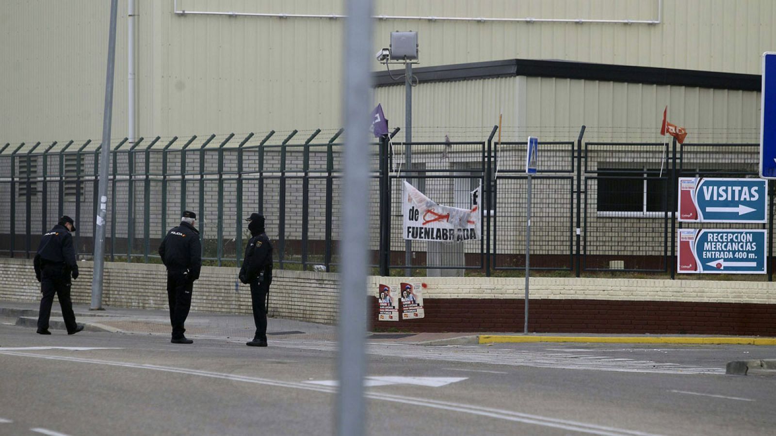 Entrada de la planta de Coca-Cola en la localidad madrileña de Fuenlabrada