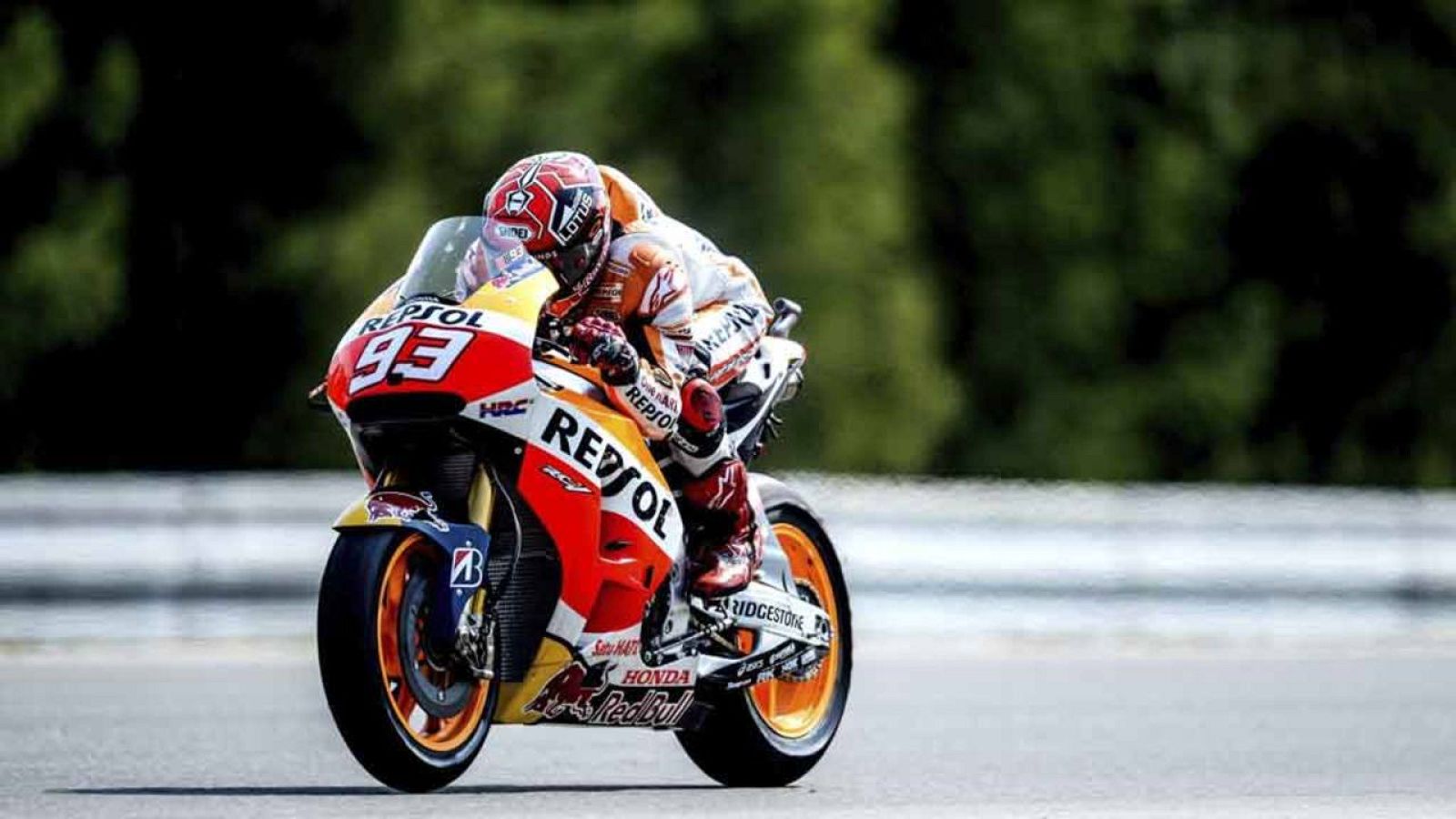 Marc Márquez, durante los entrenamientos libres de Brno