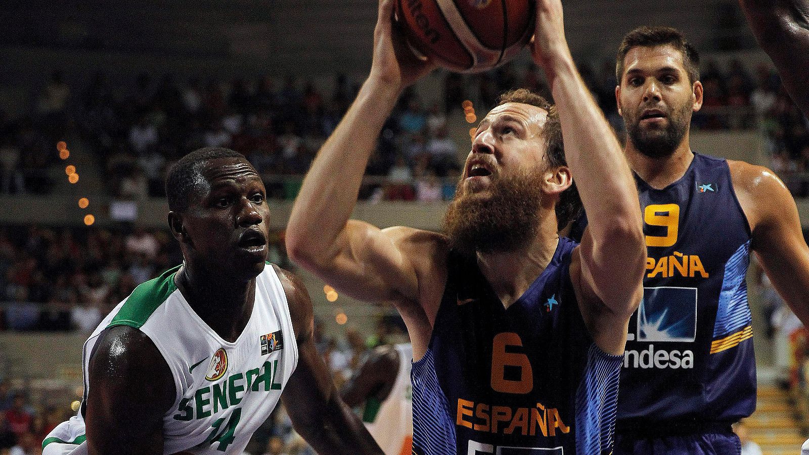 Sergio Rodríguez, contra Senegal