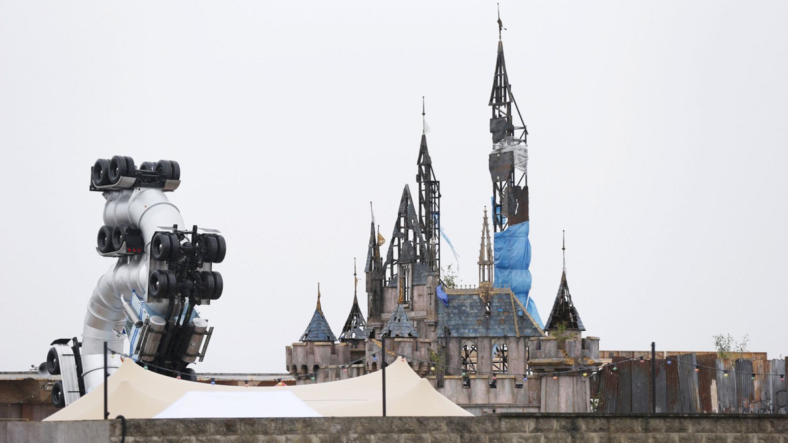 Imagen del supuesto parque temático 'Dismaland' de Banksy