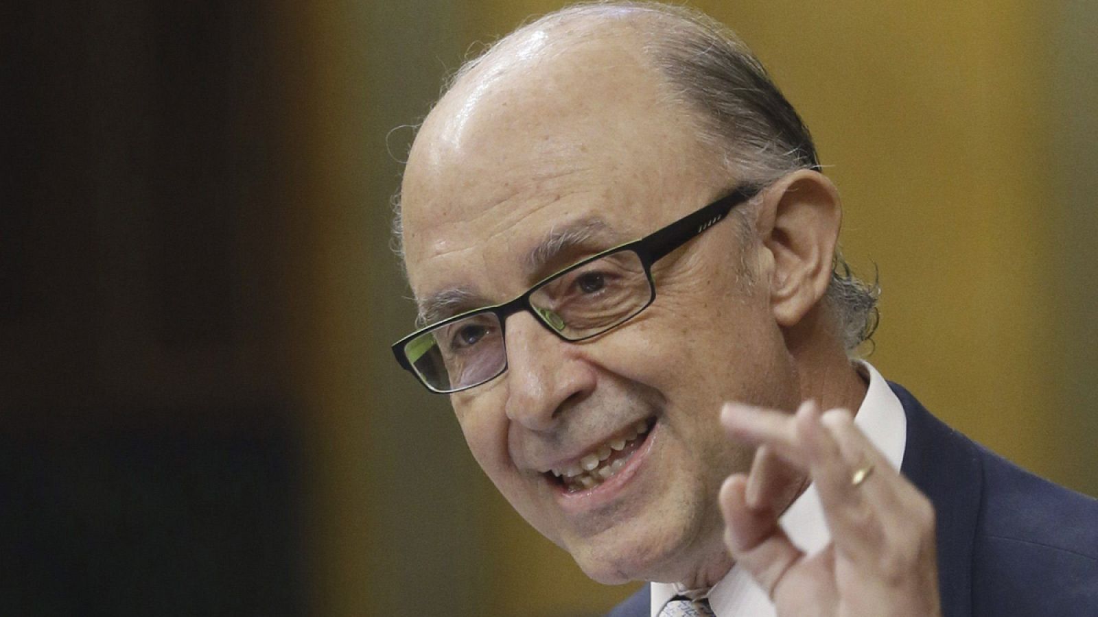 El ministro de Hacienda, Cristóbal Montoro, en el Congreso