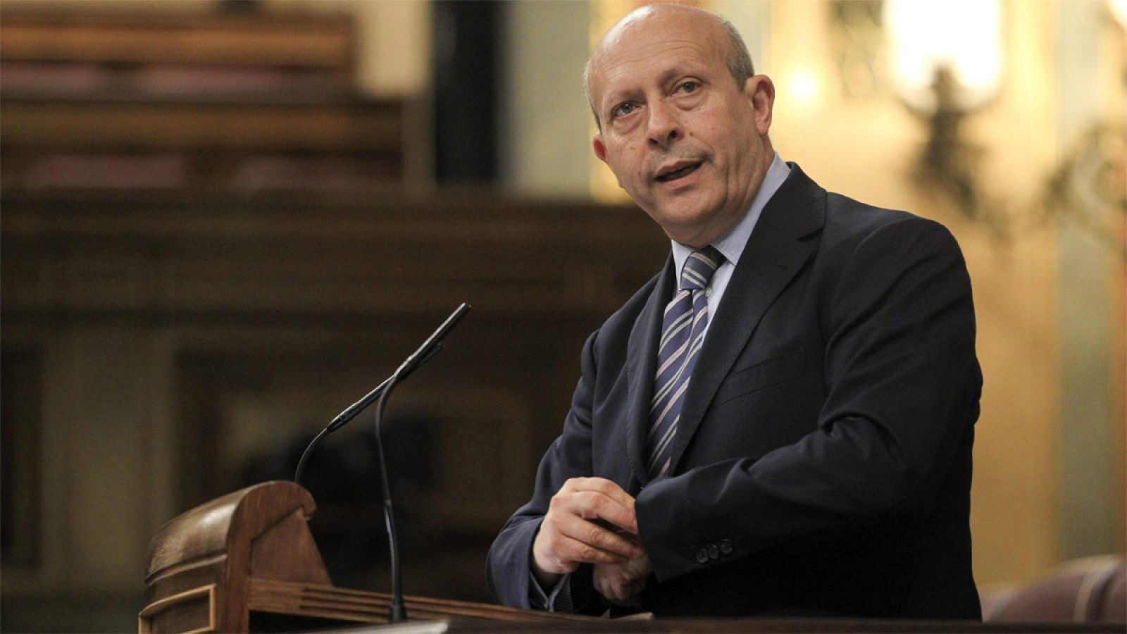 El exministro de Educación, José Ignacio Wert, en el Congreso.