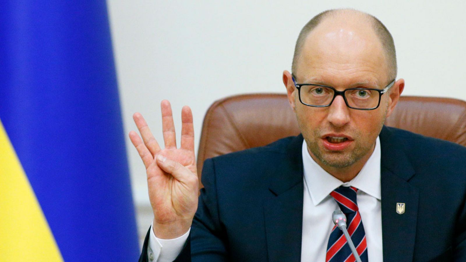 El primer ministro de Ucrania, Arseniy Yatsenyuk
