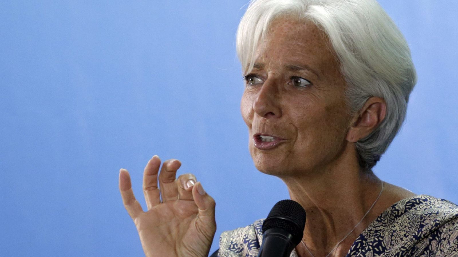 La directora gerente del FMI, Christine Lagarde