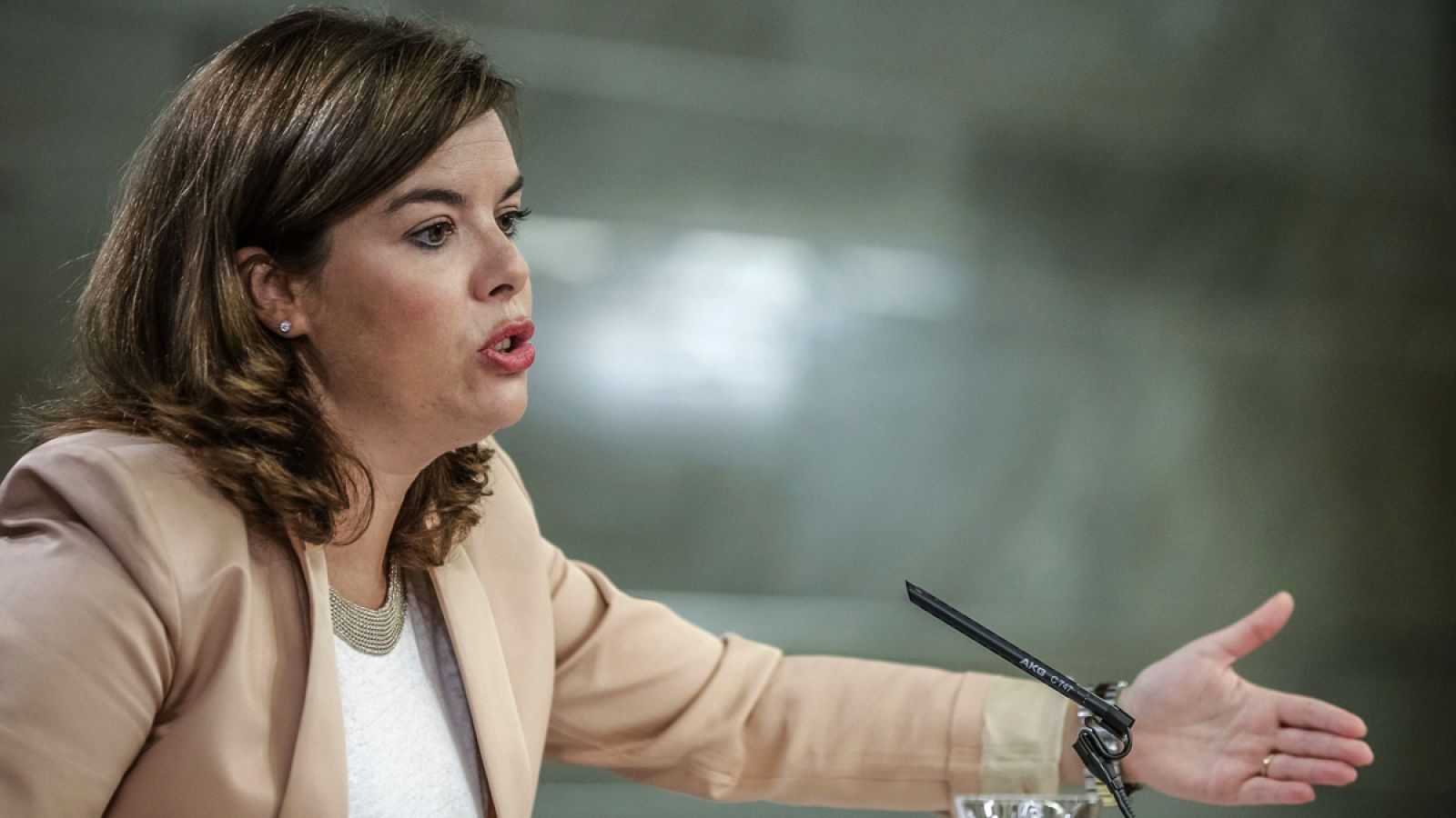 La vicepresidenta del Gobierno, Soraya Sáenz de Santamaría