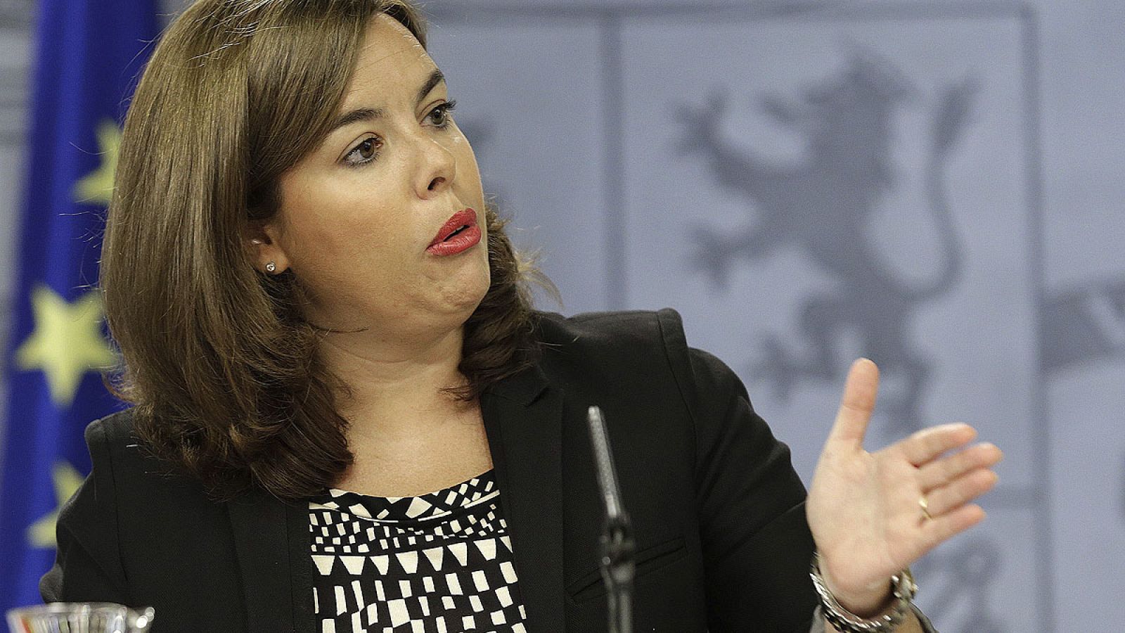 La vicepresidenta del Gobierno, Soraya Sáenz de Santamaría