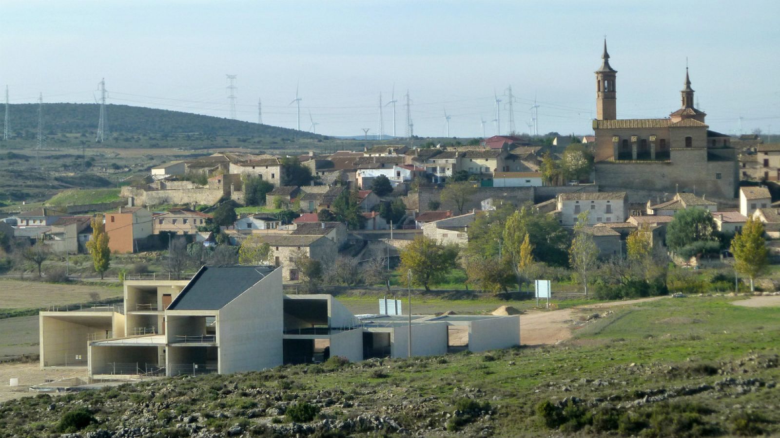 Plano general de los cubos del Museo del Gragado y del pueblo de Fuendetodos.