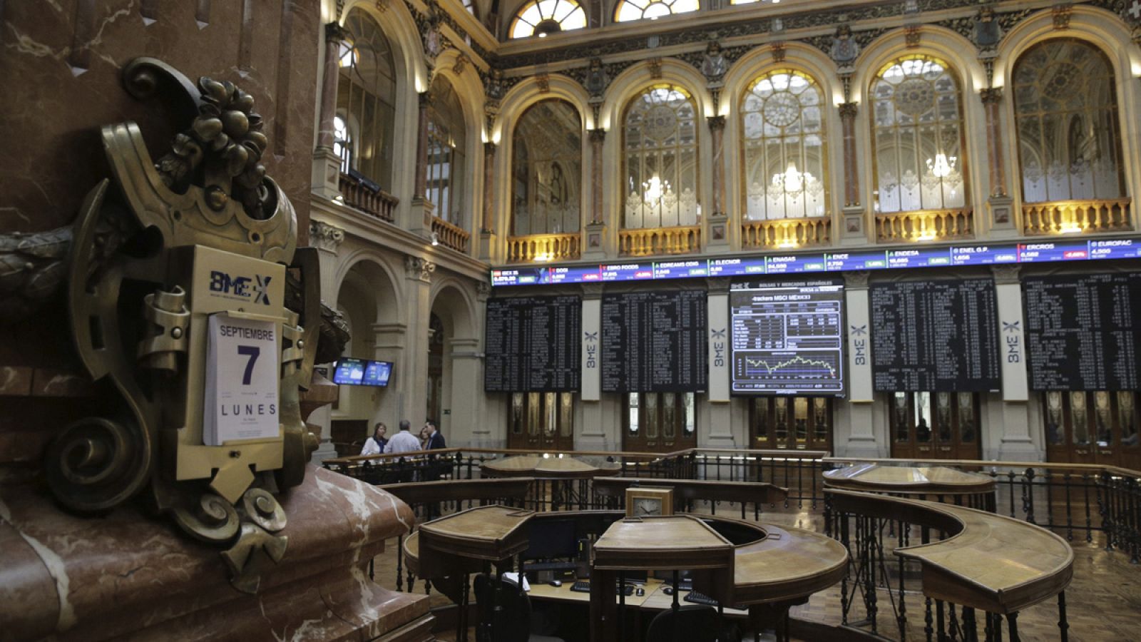 Vista general de la Bolsa de Madrid