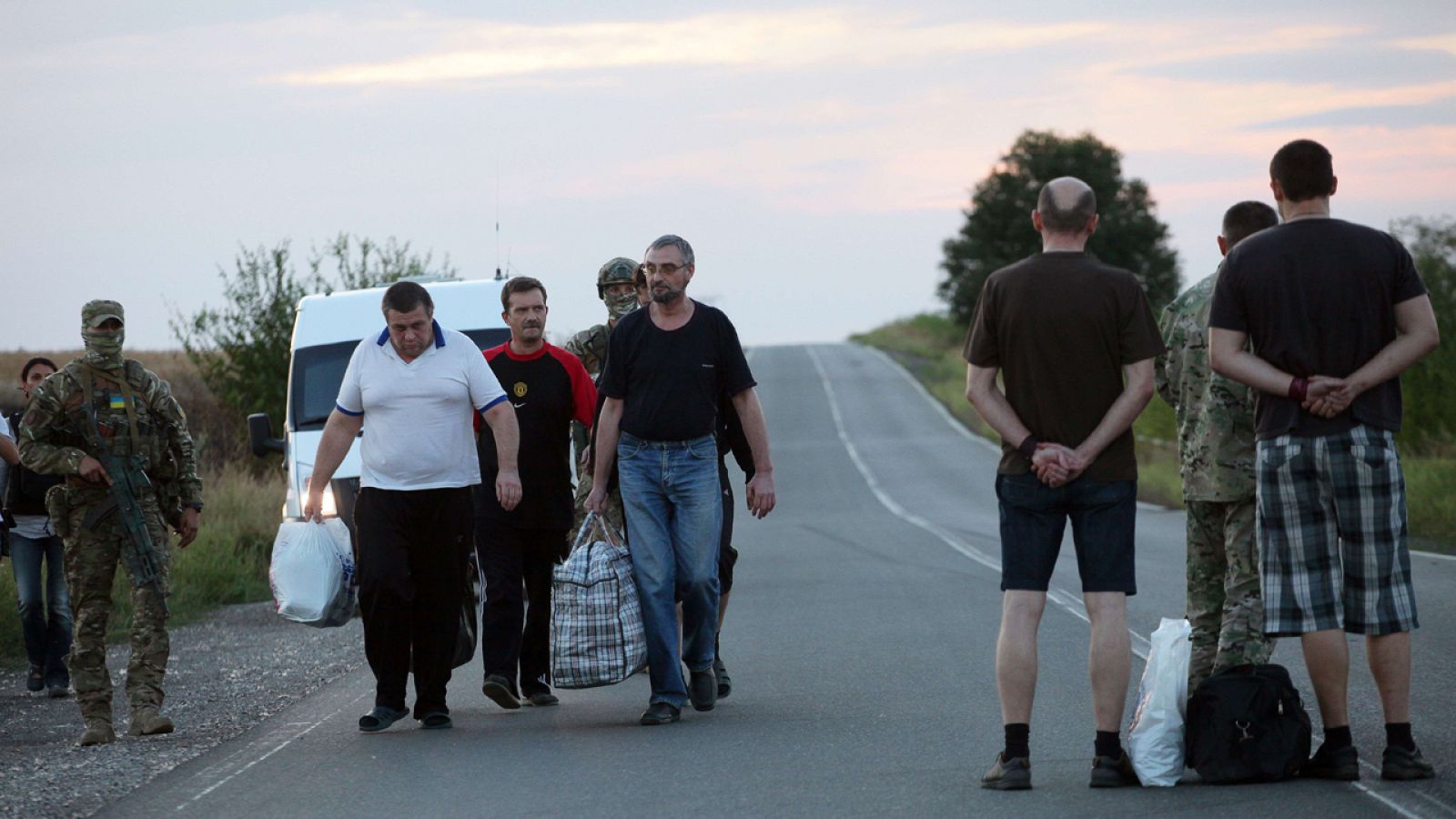 Intercambio de presos cerca de Donetsk