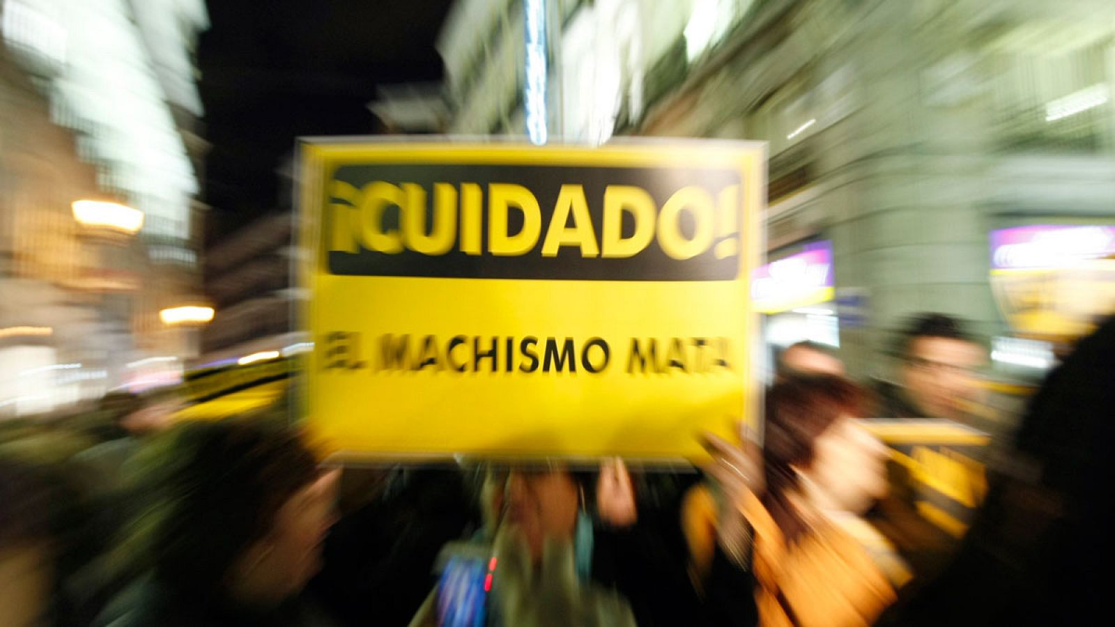 Imagen de una manifestación en Madrid contra la violencia machista.
