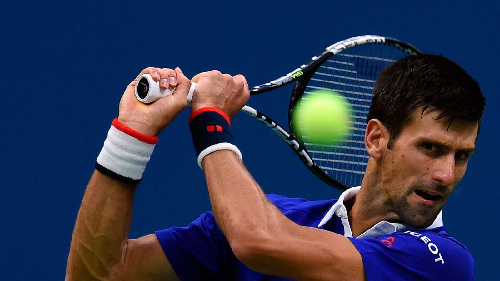 Djokovic durante el partido disputado con Cilic.