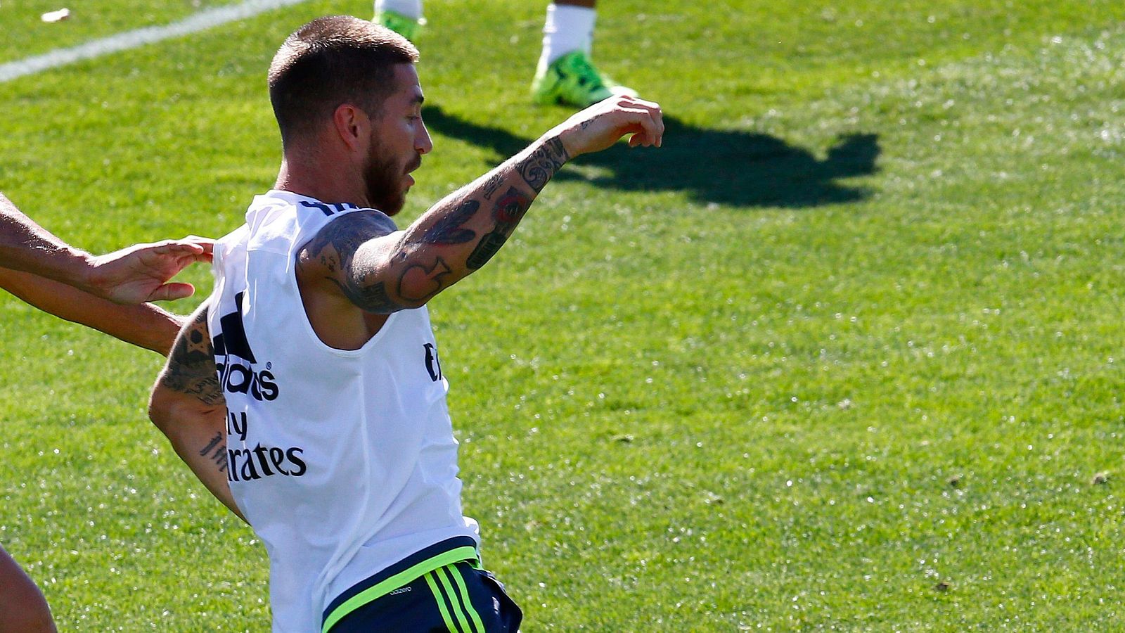 Ramos se entrena con normalidad