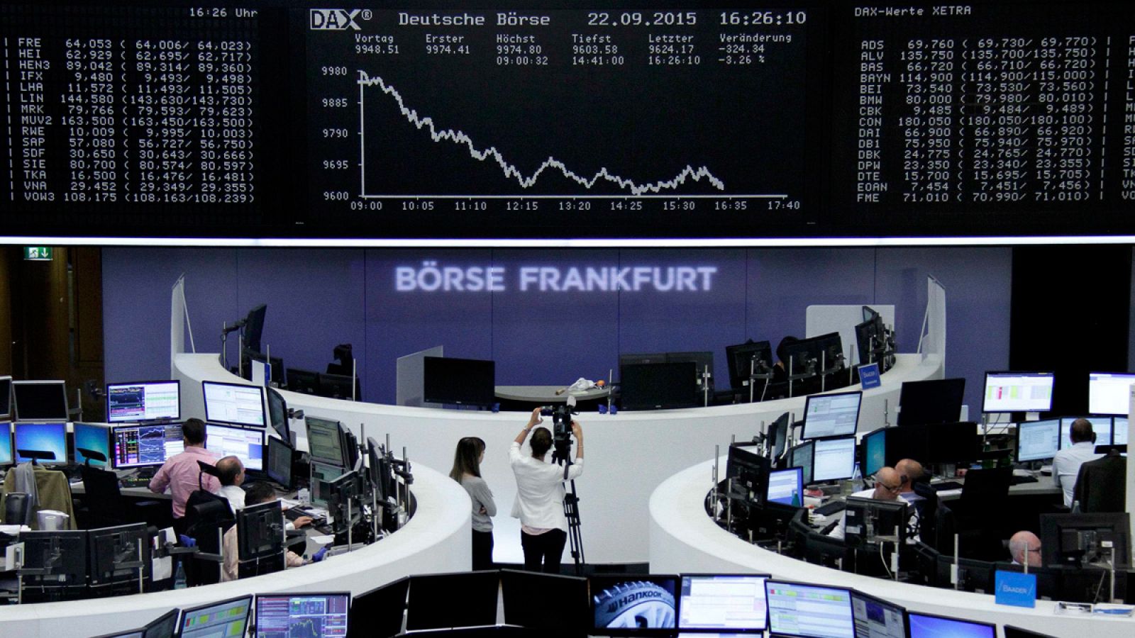 La Bolsa de Fráncfort