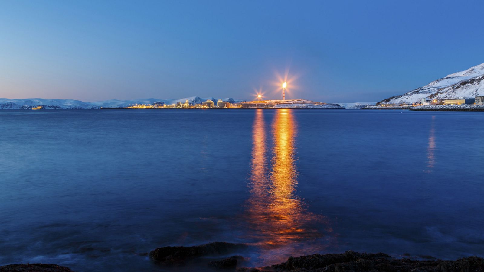 Una planta de gas natural en Noruega