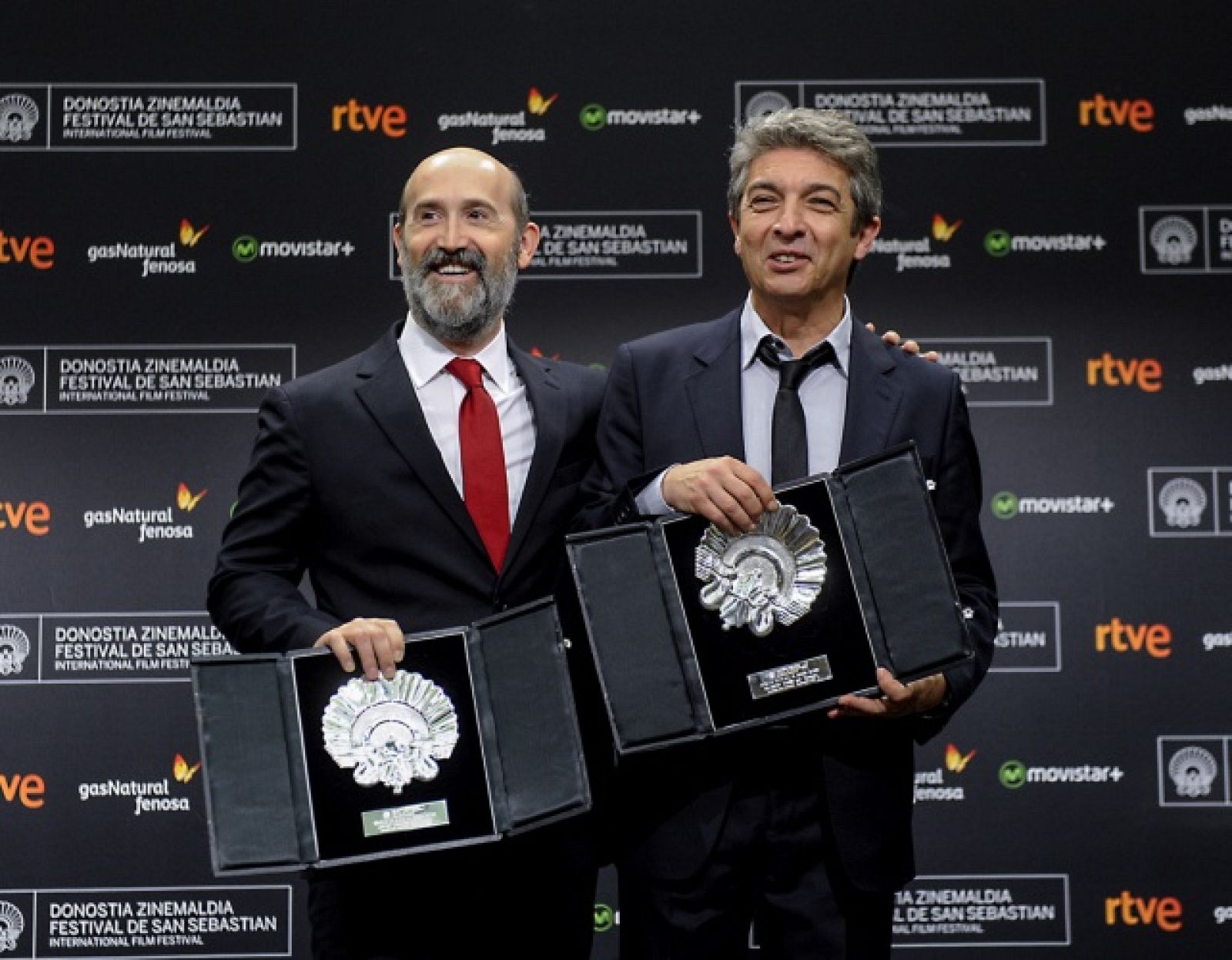 Javier Cámara y Ricardo Darín, Concha de Plata por Truman