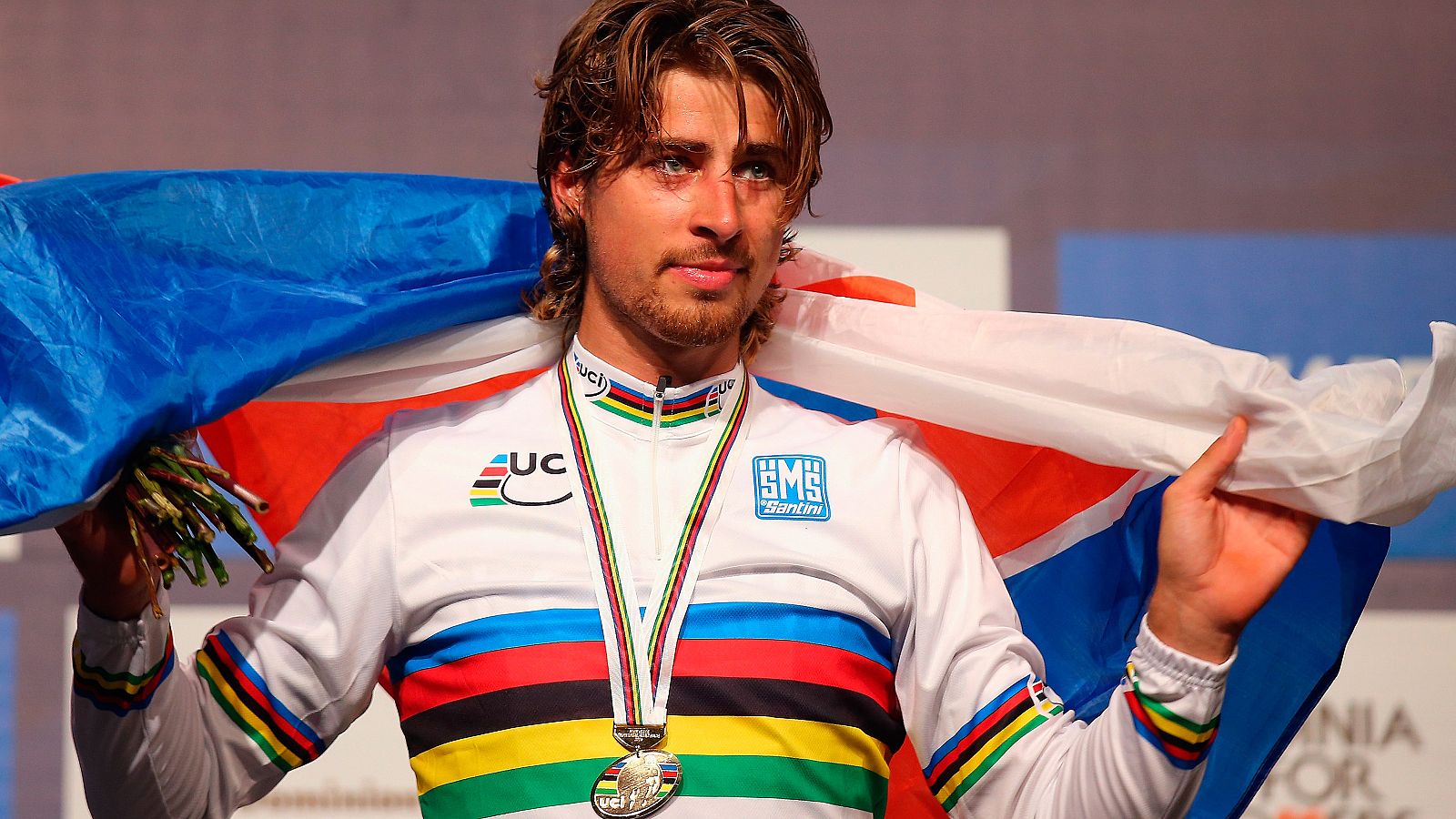 Sagan, con el maillot arcoíris