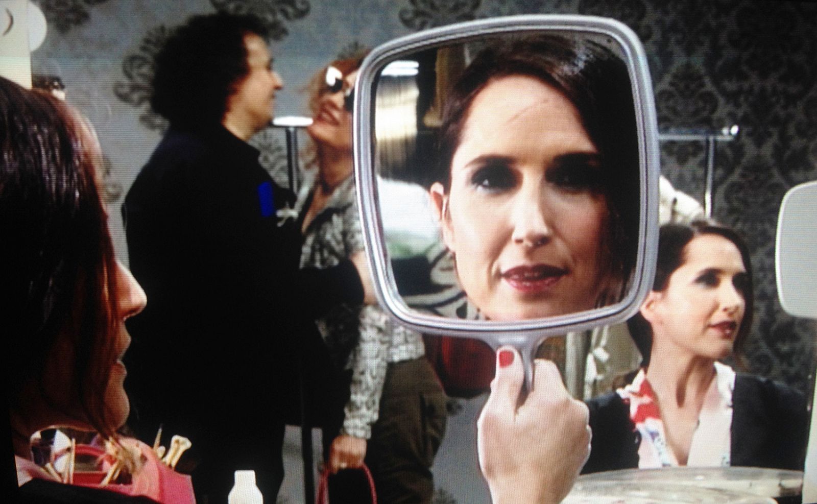 Virginia Díaz en la peluquería