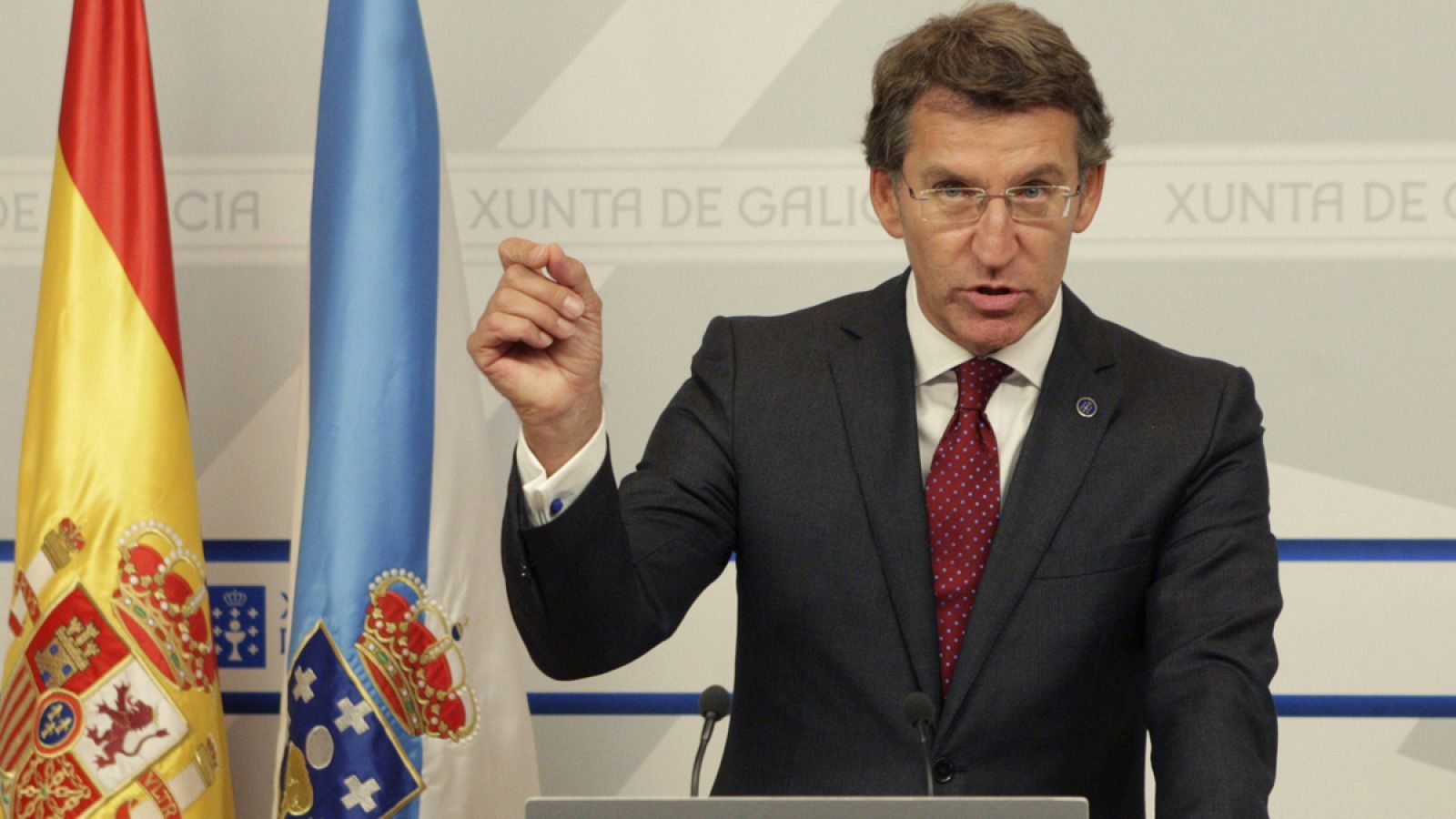 El presidente de la Xunta de Galicia, Alberto Núñez Feijóo