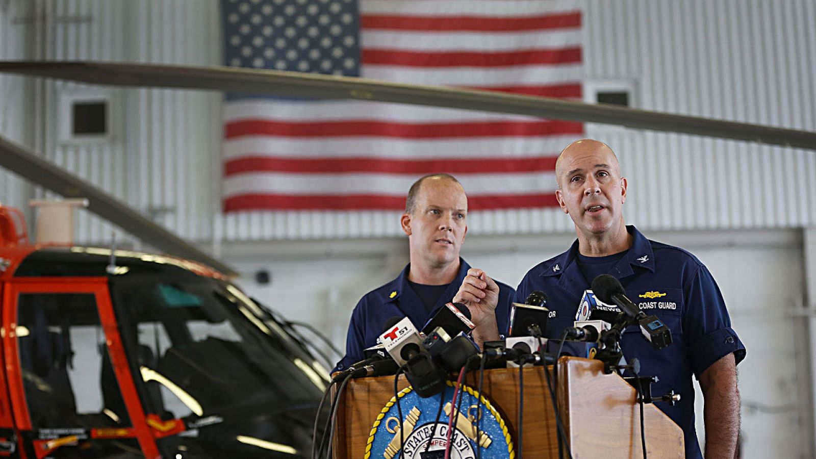 Rueda de prensa de la Guardia Costera de EE.UU. en Florida