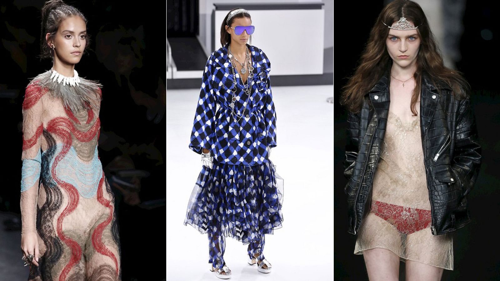 Colecciones de Valentino, Chanel y Saint Laurent