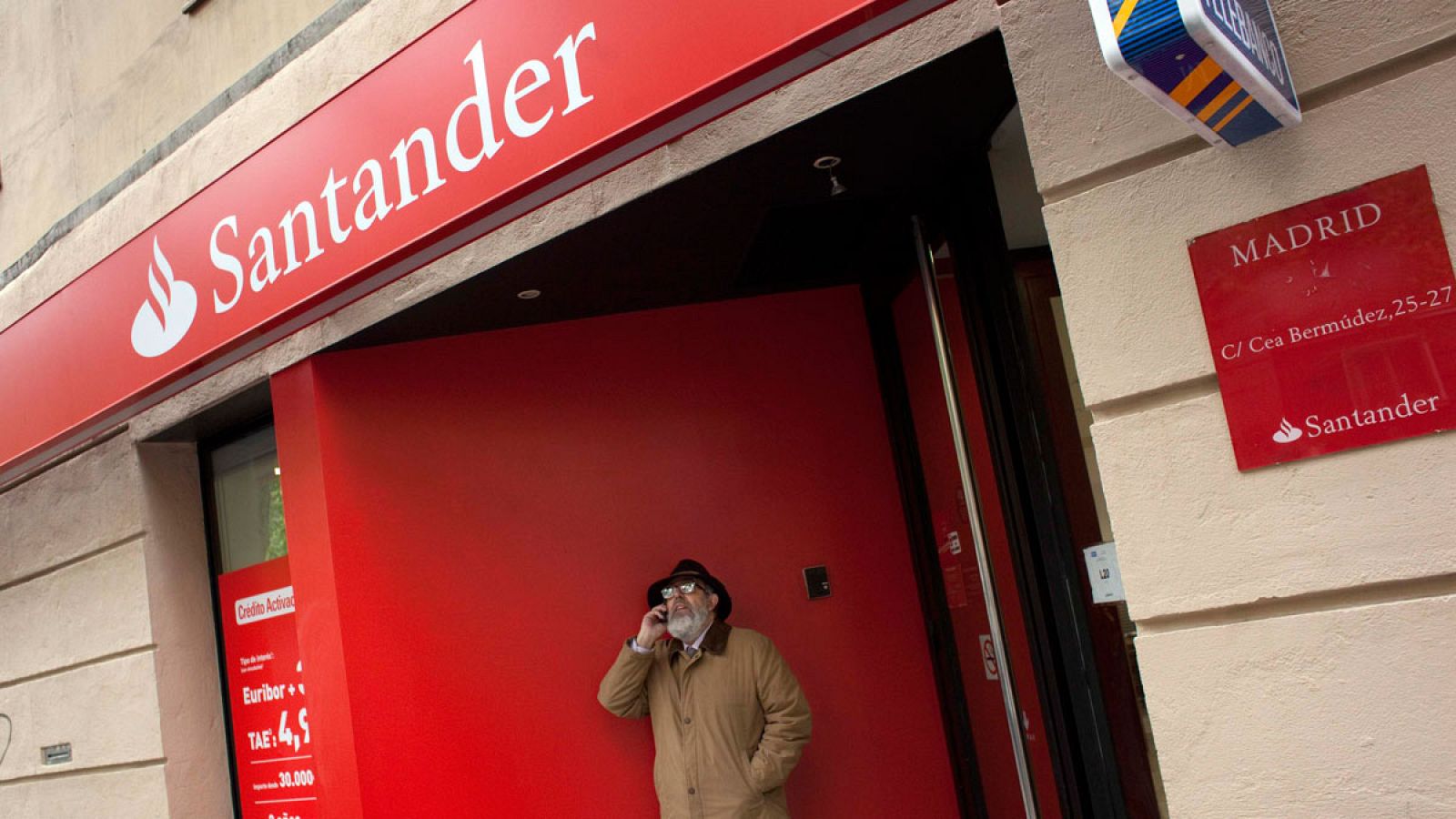 Oficina del Banco Santander en Madrid
