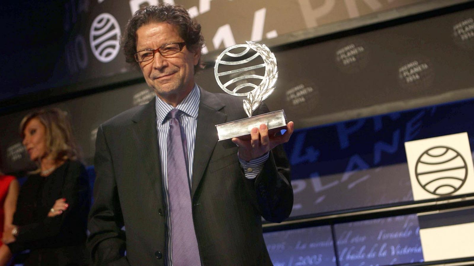 Jorge Zepeda y Pilar Eyre, ganador y finalista del Premio Planeta 2014