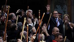 Mas declara ante el TSJC arropado por 400 alcaldes y se reconoce "promotor" del 9N que "ejecutaron" voluntarios