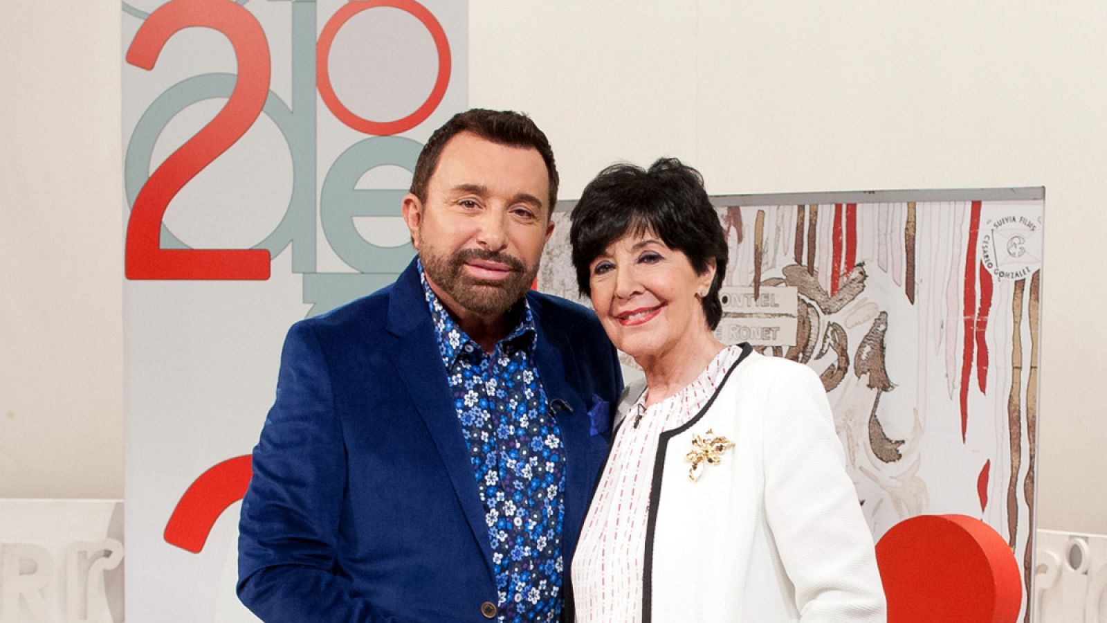 José Manuel Parada y Concha Velasco se encuentran en el especial 20 aniversario de 'Cine de barrio'