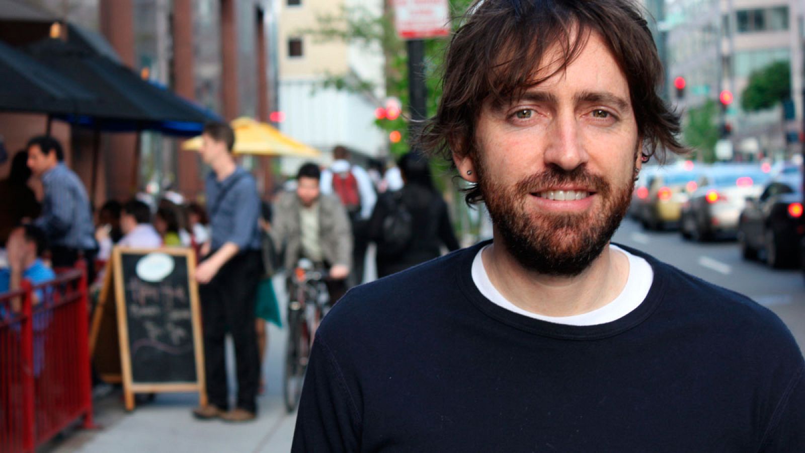 El director y guionista español de cine Daniel Sánchez Arévalo, finalista del Premio Planeta 2015.