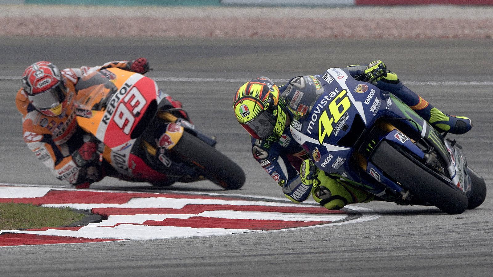 Rossi y Márquez, en el GP de Malasia