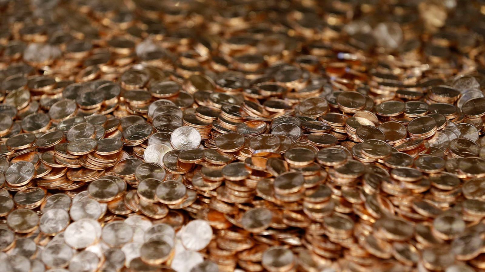 Monedas de un céntimo de euro