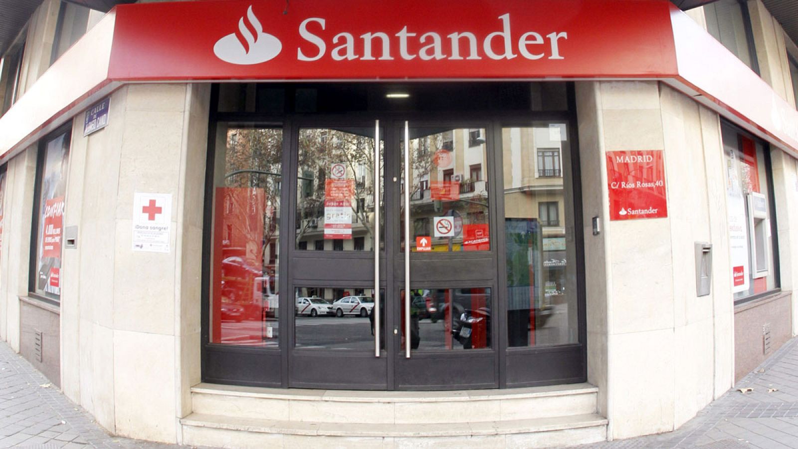 Oficina del Banco Santander en Madrid
