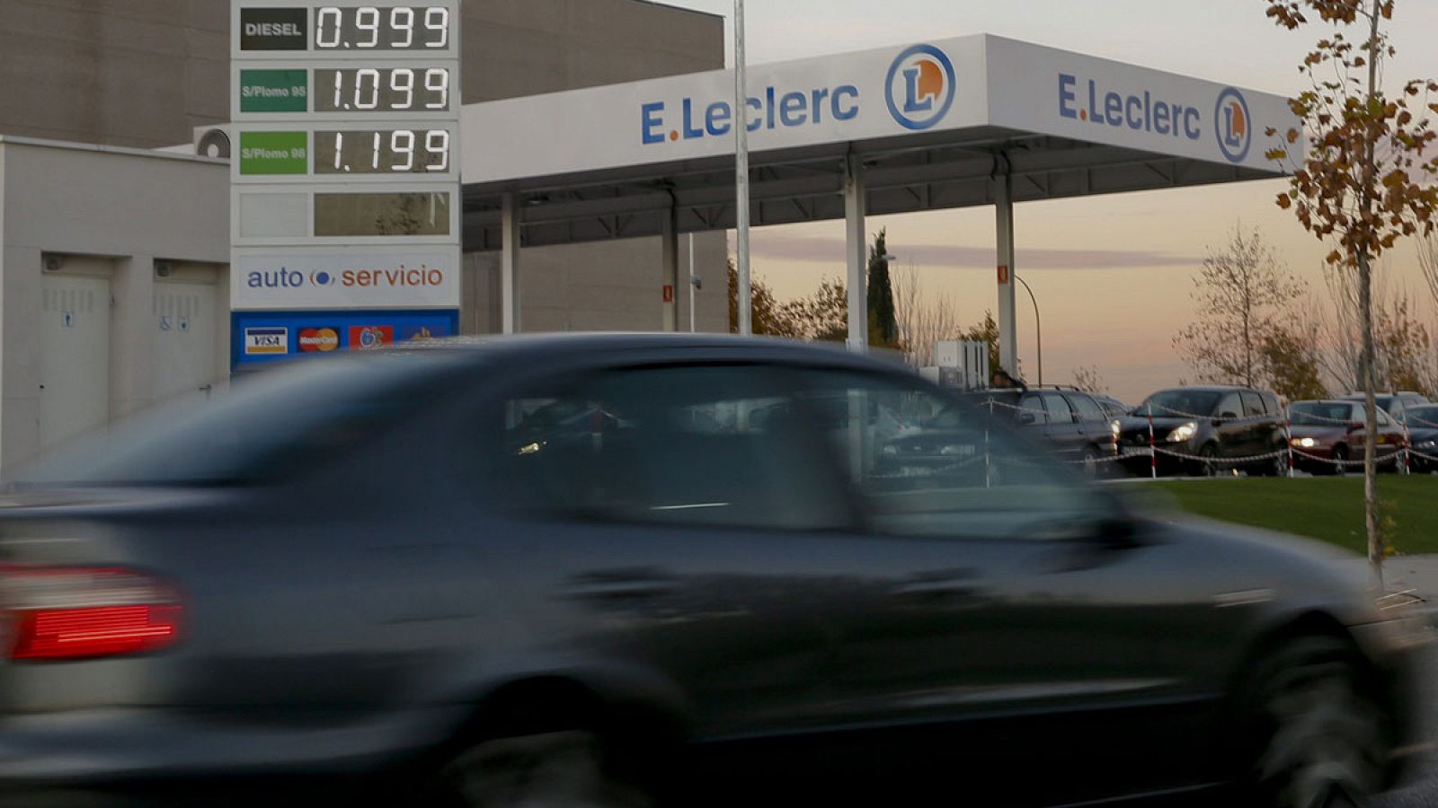 Una gasolinera en el madrileño del distrito madrileño de Carabanchel