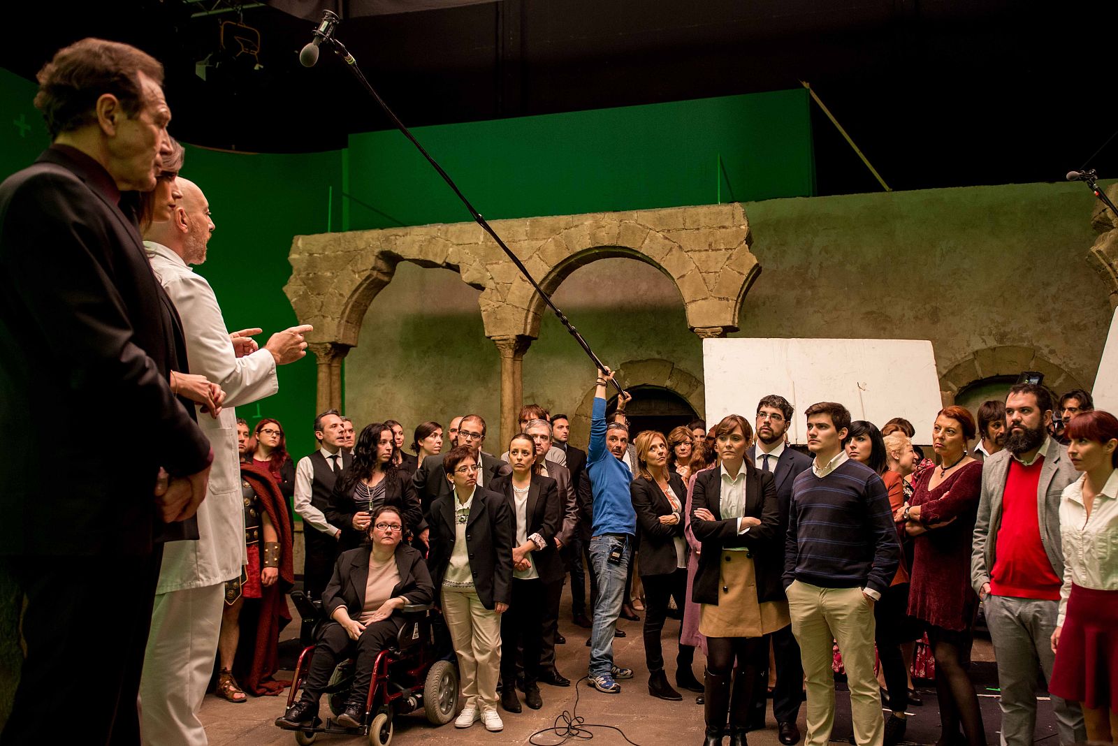 Los 'ministéricos' atienden a las instrucciones de rodaje