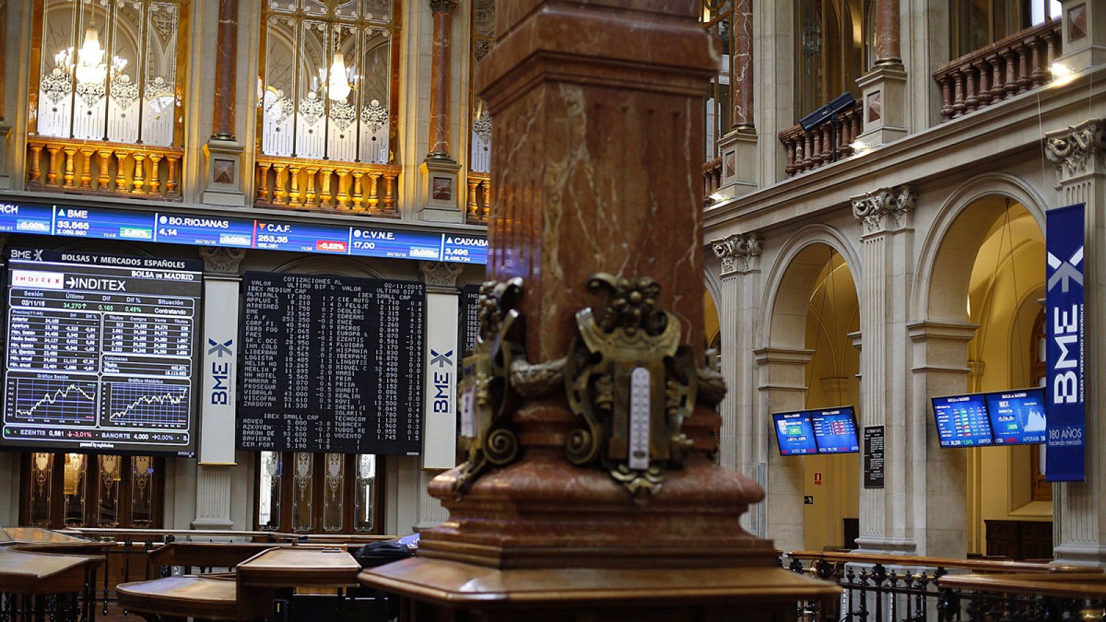 Interior de la Bolsa de Madrid