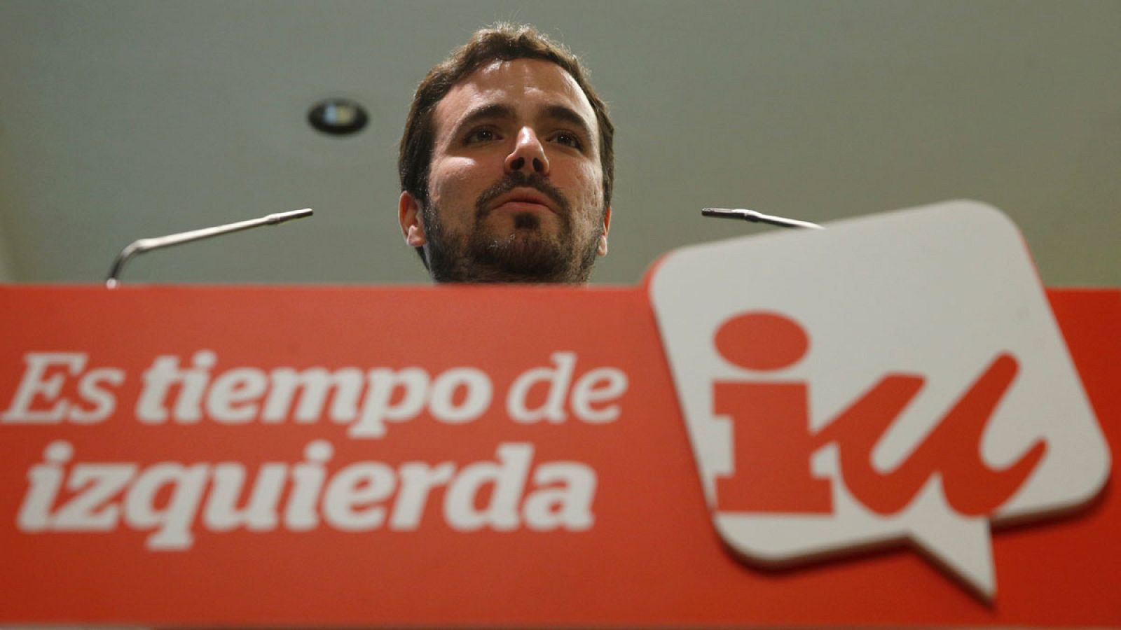El candidato de IU a las elecciones generales, Alberto Garzón