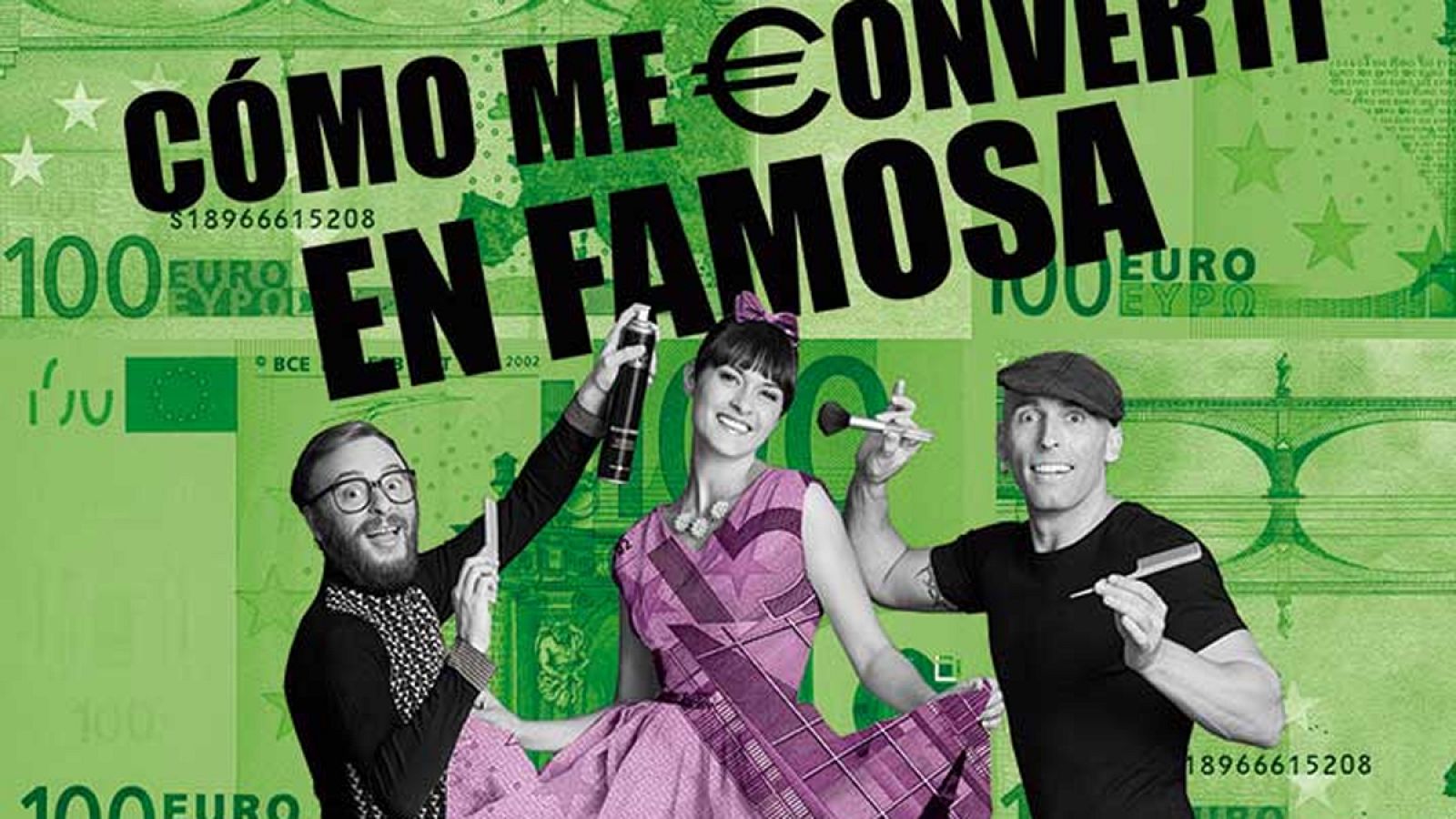 Cartel de la obra 'Cómo me convertí en famosa', del Teatro Lara