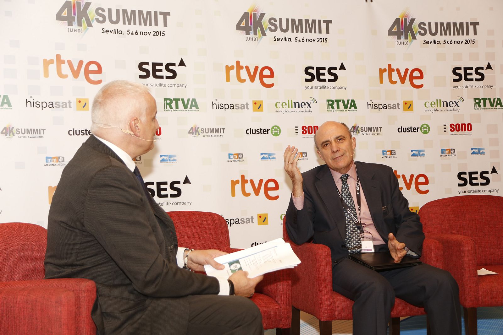 El director general corporativo de RTVE, Enrique Alejo, en el 4K Summit de Sevilla