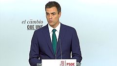Sánchez apoya al Gobierno ante la moción del Parlament, que "traiciona la voluntad de la mayoría de los catalanes"