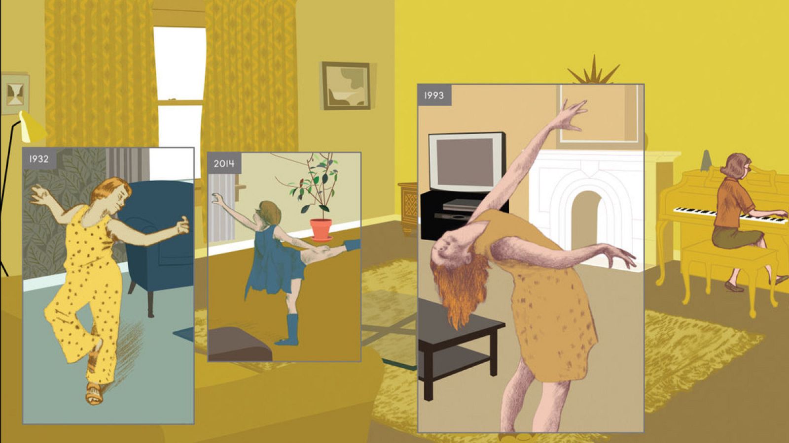 Páginas de 'Aquí', de Richard McGuire
