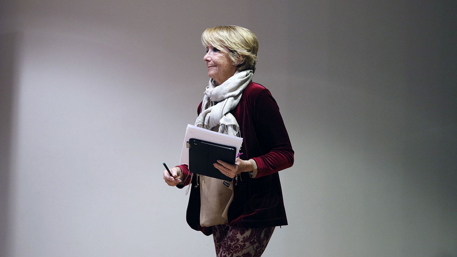 La presidenta del PP de Madrid y portavoz en el Ayuntamiento de Madrid, Esperanza Aguirre