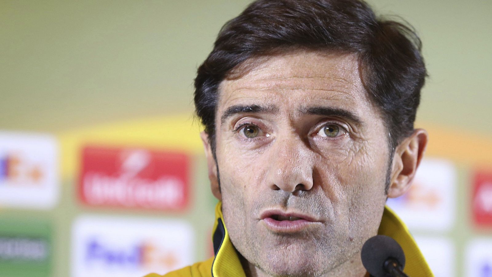 El entrenador del Villarreal, Marcelino García Toral