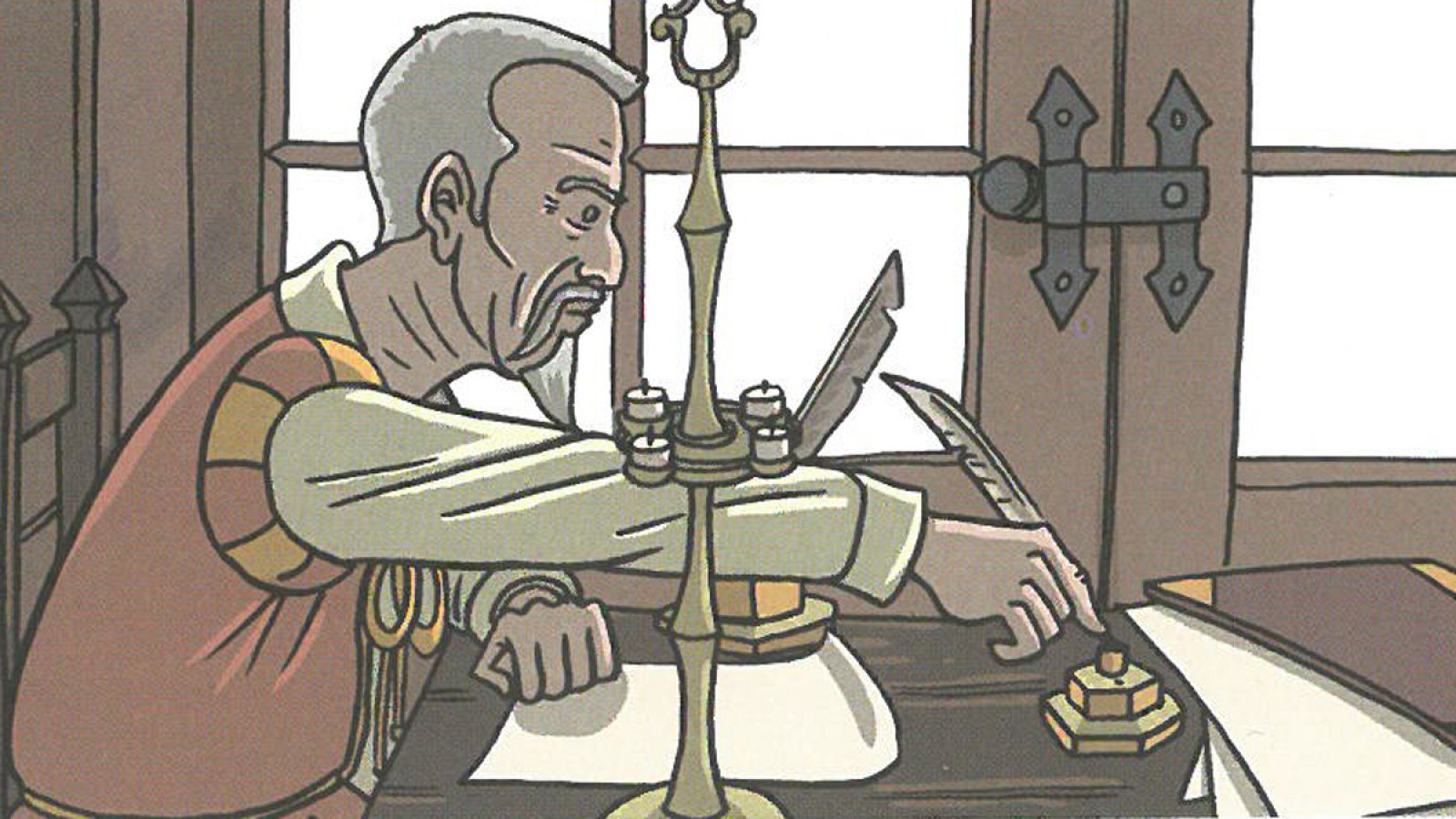 Viñeta de 'Cervantes: La ensoñación del genio'